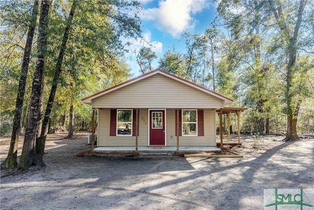 bungalow-style house with a porch