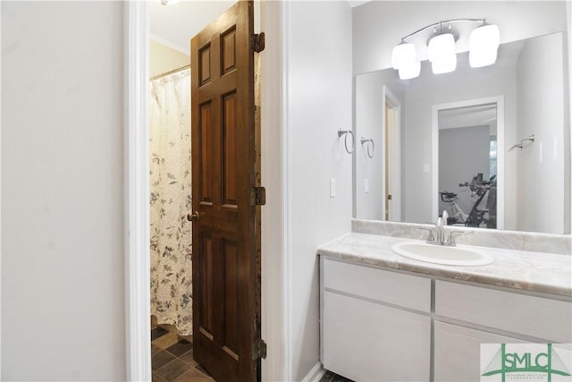 bathroom with vanity