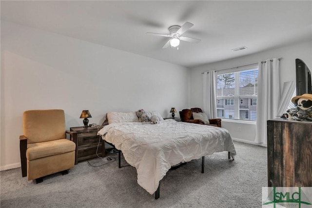 176 Coneflower Rd, Bloomingdale, GA 31302 - carpeted bedroom featuring ceiling fan