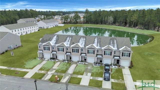 176 Coneflower Rd, Bloomingdale, GA 31302 - birds eye view of property featuring a water view