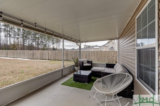 view of sunroom / solarium