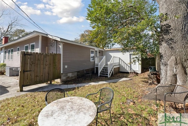 view of rear view of property