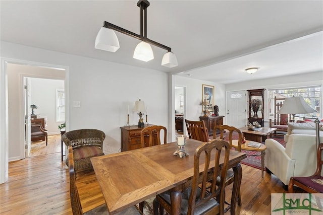 dining room featuring hardwood / wood-style floors