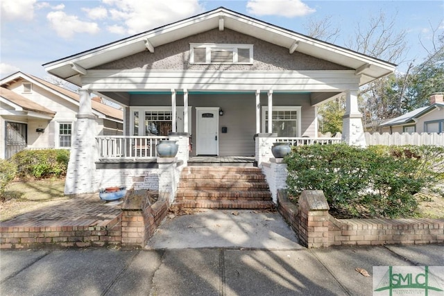 bungalow-style house featuring a porch