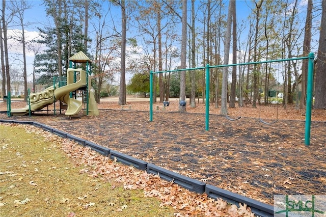 view of jungle gym