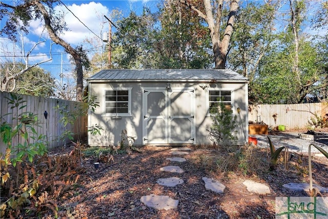 view of outbuilding