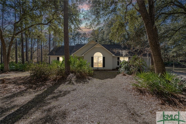 view of ranch-style house