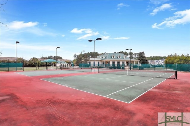 view of tennis court