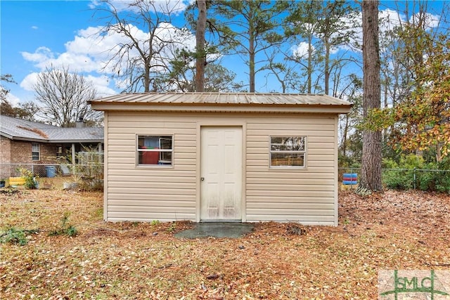 view of outbuilding