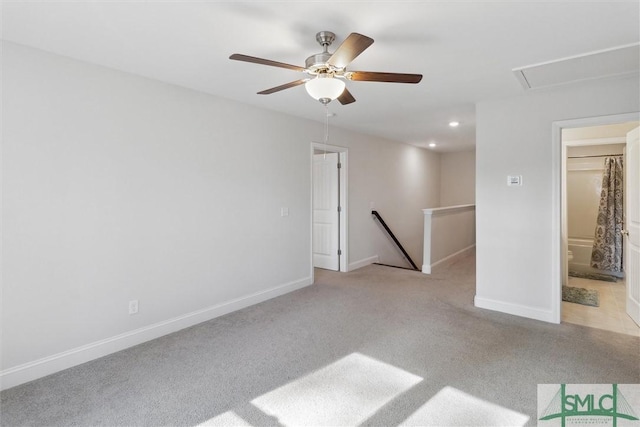 view of carpeted empty room