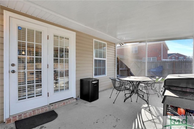 view of patio / terrace with french doors