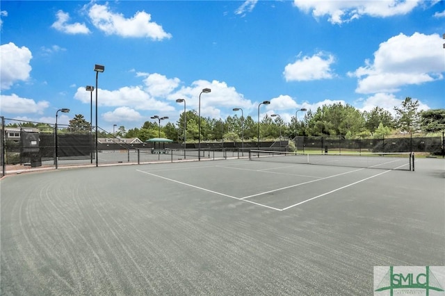 view of tennis court