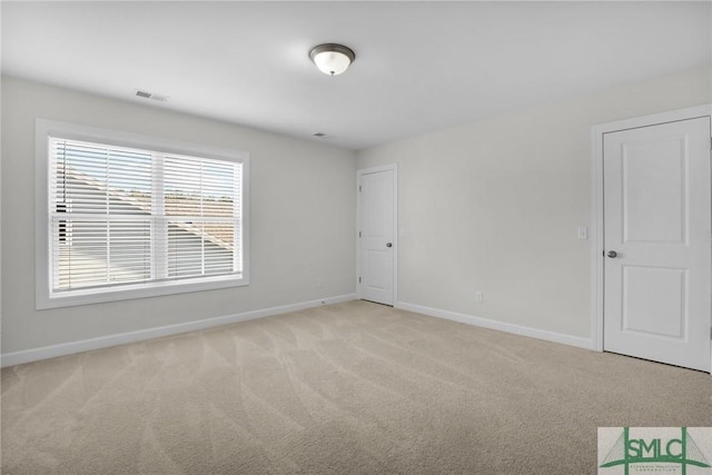 view of carpeted empty room