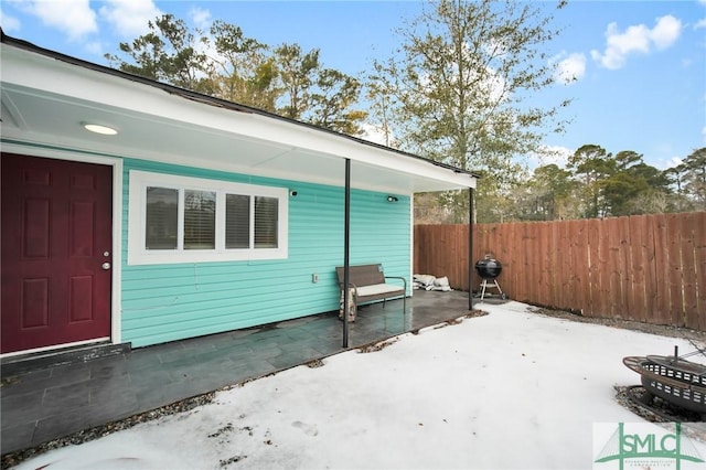 exterior space featuring a patio