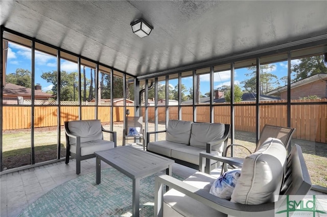 view of sunroom / solarium