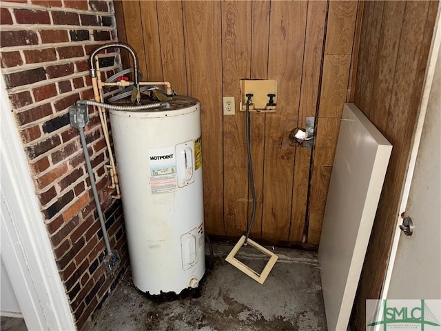 utilities featuring electric water heater