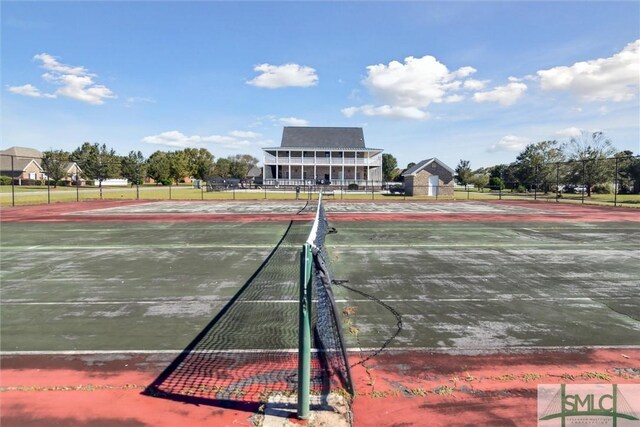 view of tennis court