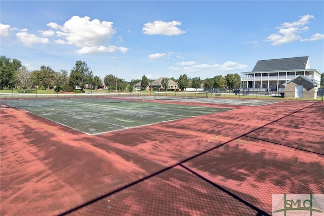 view of sport court