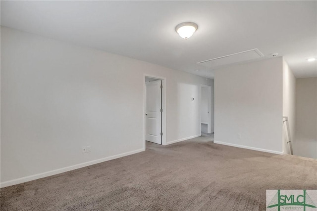 spare room with carpet flooring