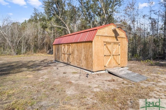 view of outdoor structure