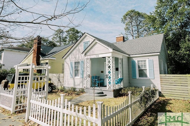 view of bungalow-style house