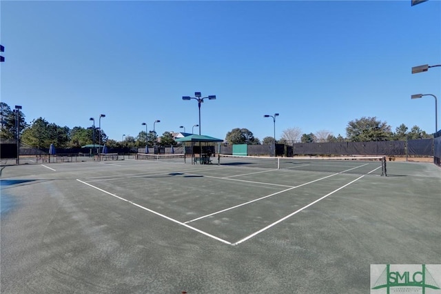 view of tennis court