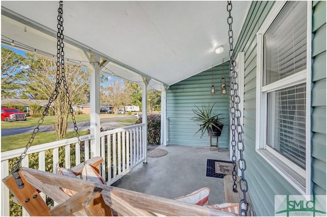 view of patio / terrace with covered porch