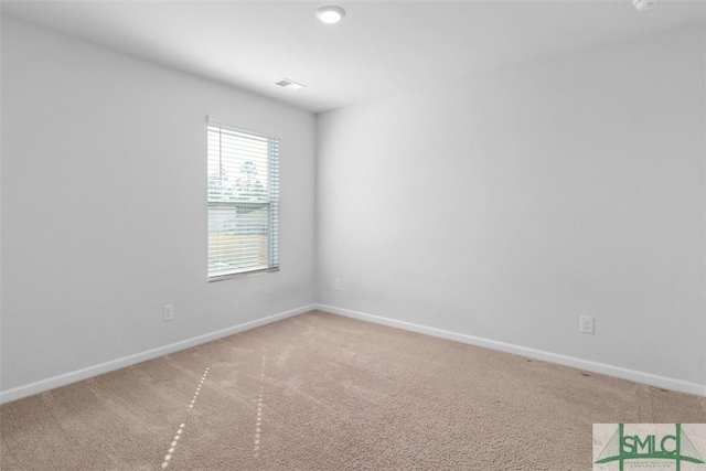 view of carpeted empty room