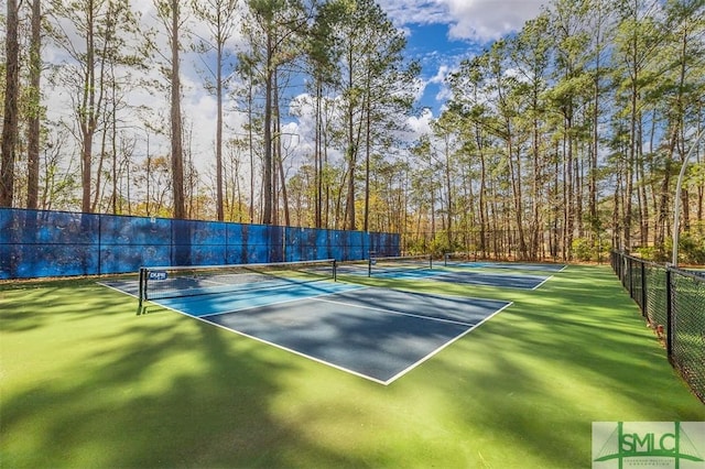 view of tennis court