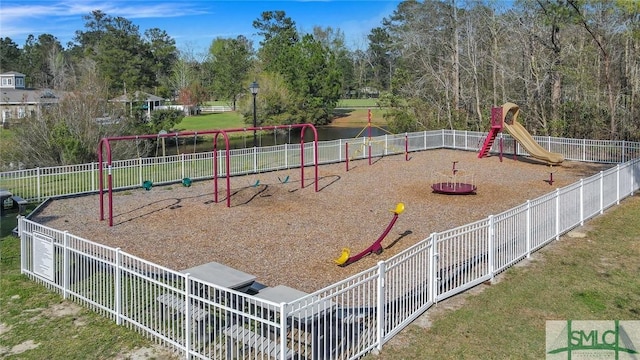 view of play area