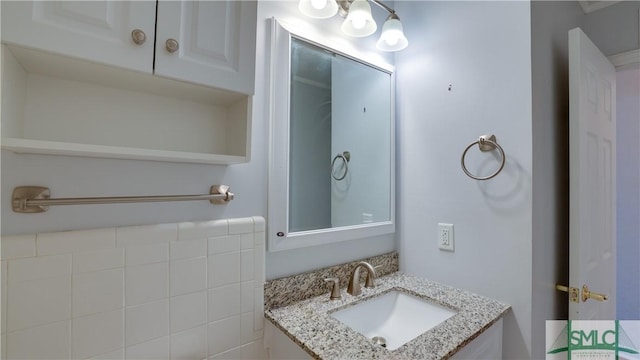 bathroom featuring vanity