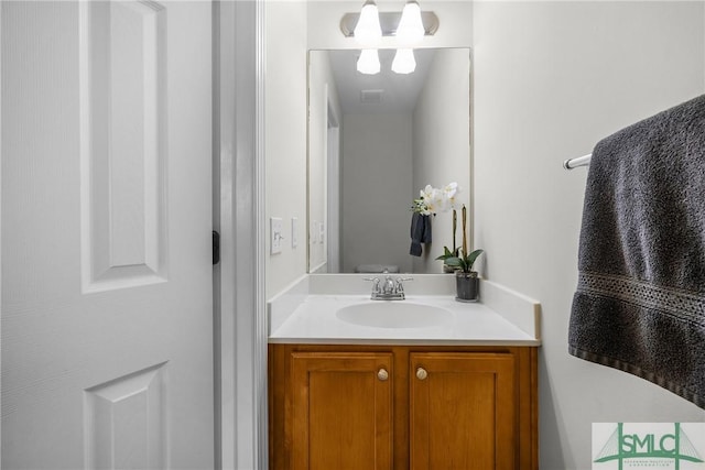 bathroom featuring vanity