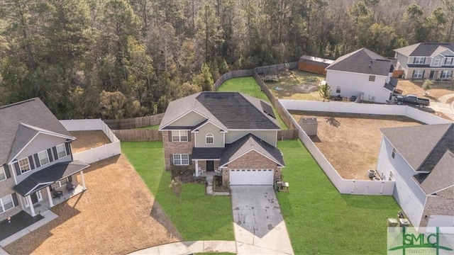 birds eye view of property