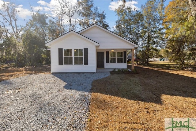 view of front of home