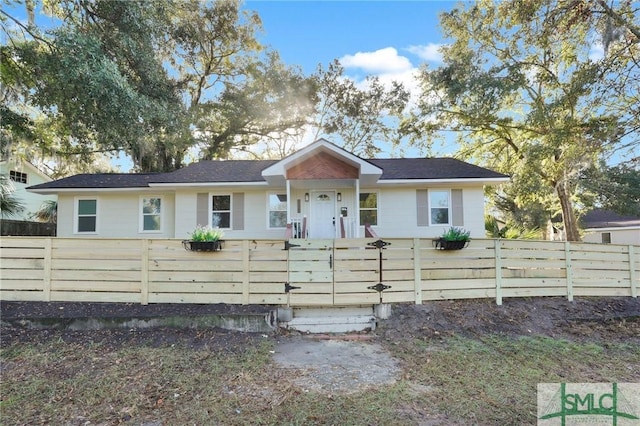 view of front of home