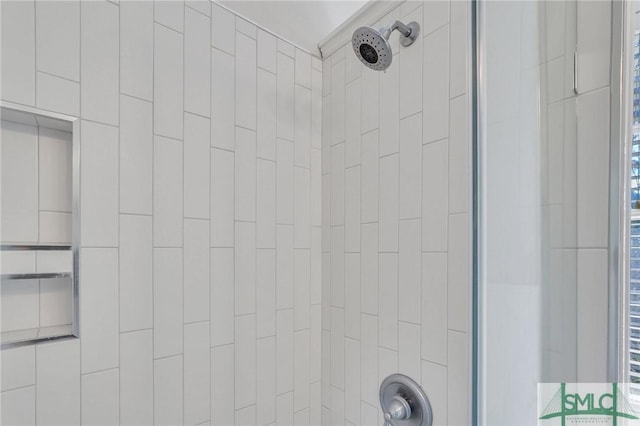 room details with tiled shower