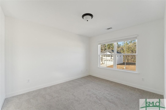 view of carpeted empty room