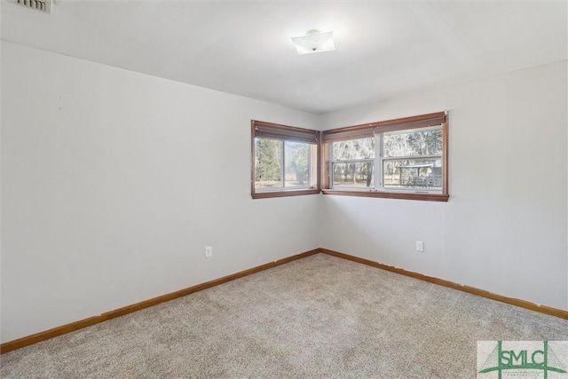 view of carpeted empty room