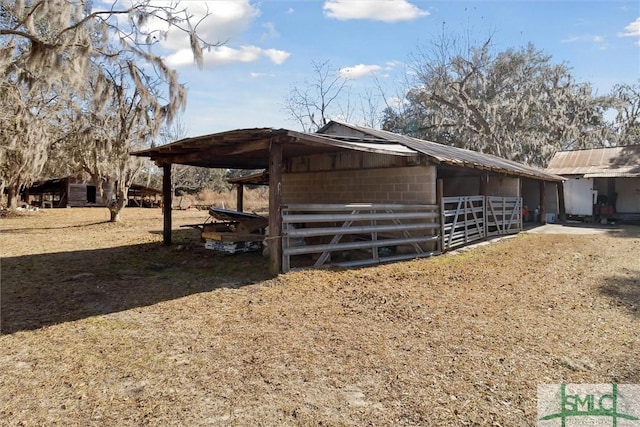 view of stable