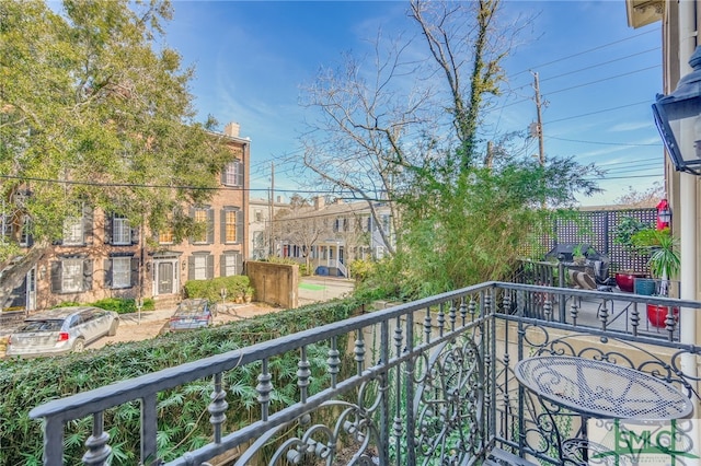 view of balcony