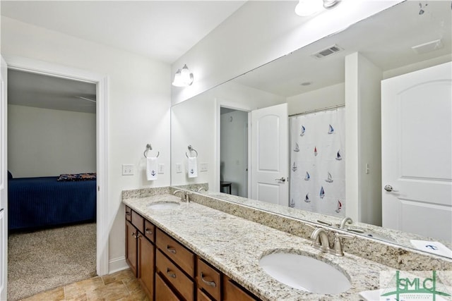 bathroom featuring vanity