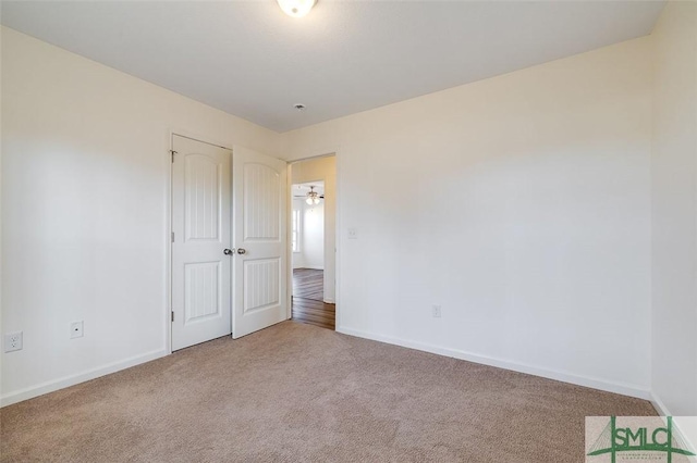 view of carpeted empty room