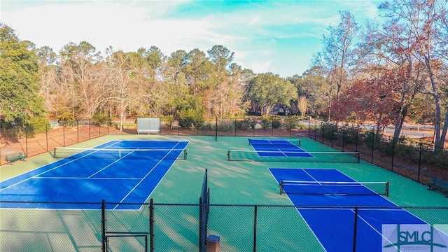 view of tennis court