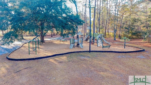 view of jungle gym