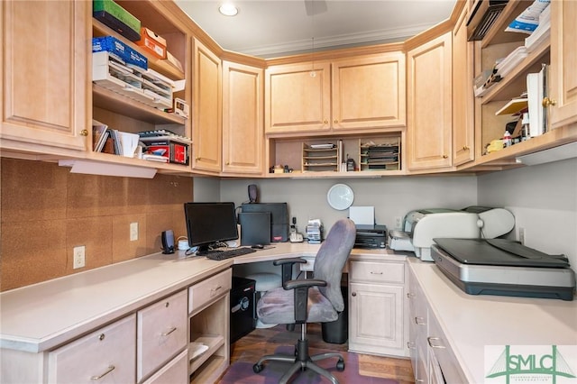 1 Bishopwood Ct, Savannah, GA 31411 - office space featuring built in desk and recessed lighting
