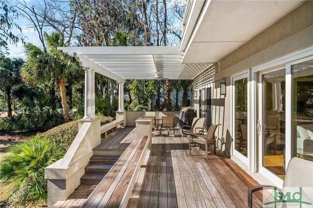 1 Bishopwood Ct, Savannah, GA 31411 - deck with an outdoor living space