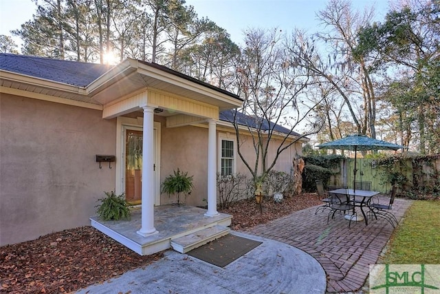 view of patio