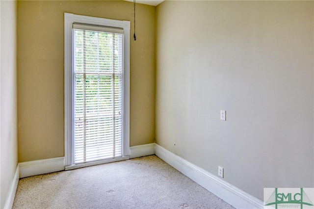 empty room with carpet floors