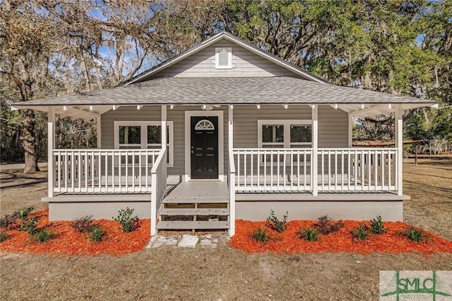 view of front facade with a porch