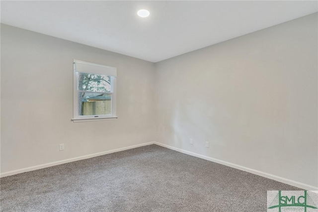 view of carpeted empty room